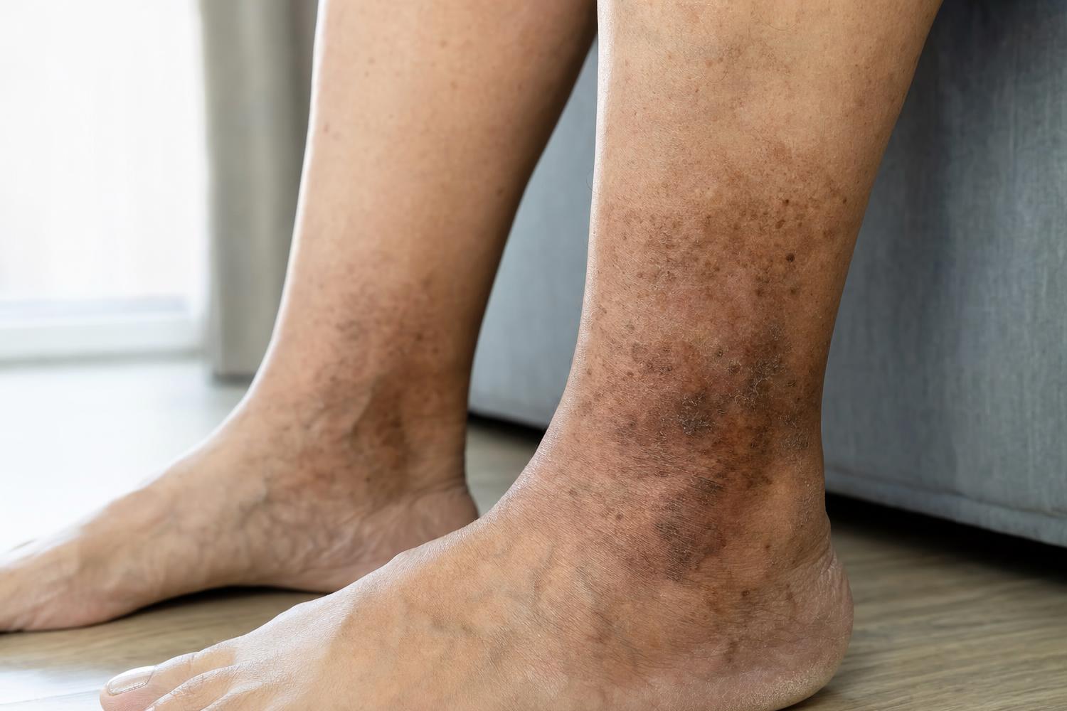 Macchie scure e prurito alle caviglie? Il segnale che molti trascurano