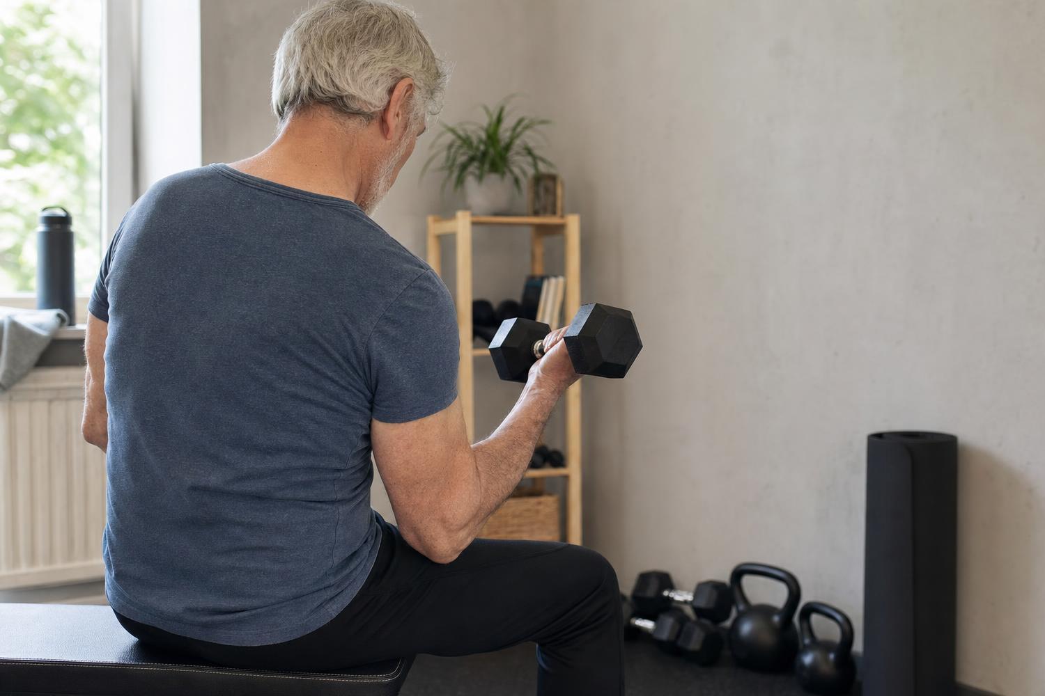 Aumentare la massa muscolare dopo i 65 anni in 3 passi