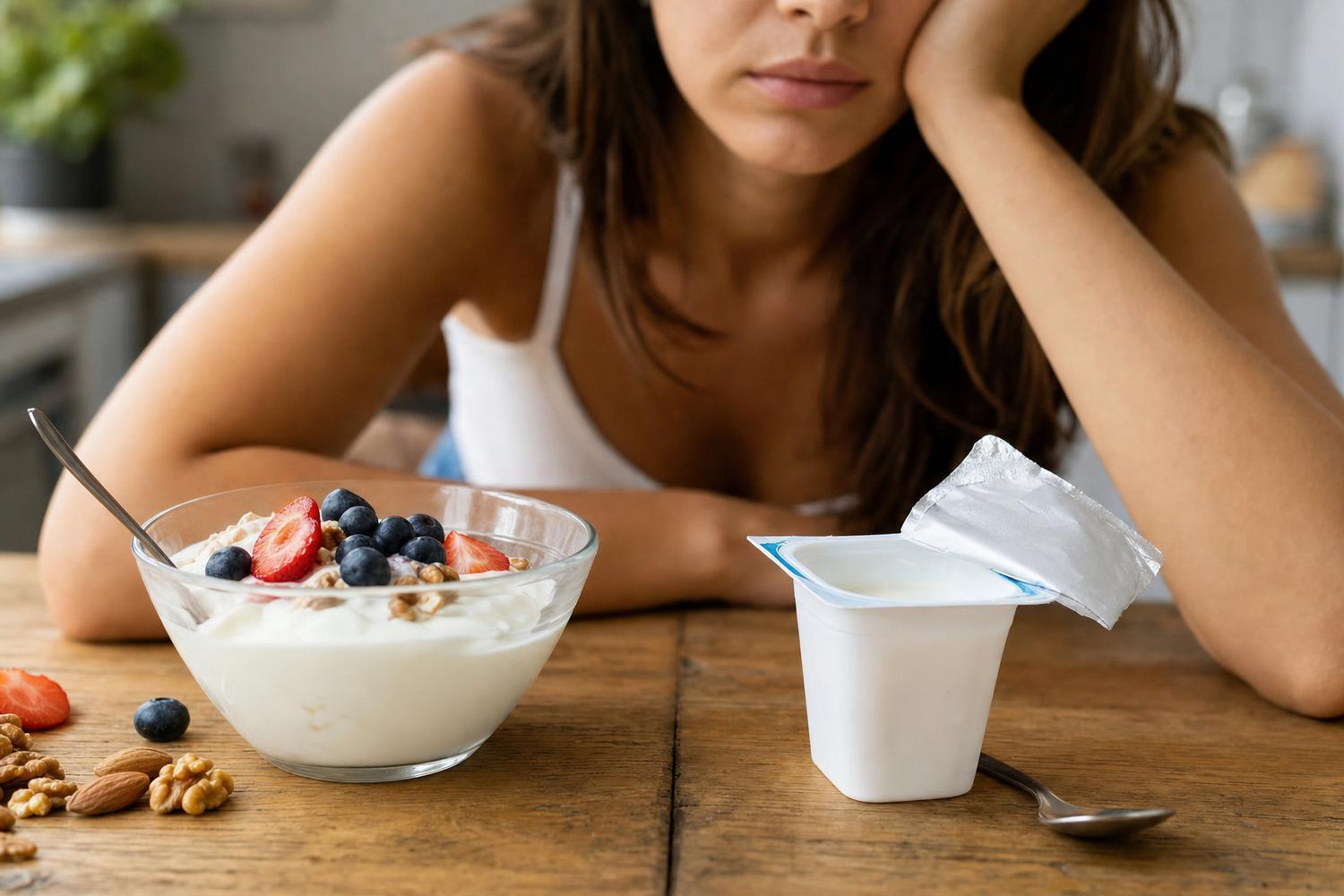 Yogurt magro: la trappola nascosta che ti fa venire ancora più fame