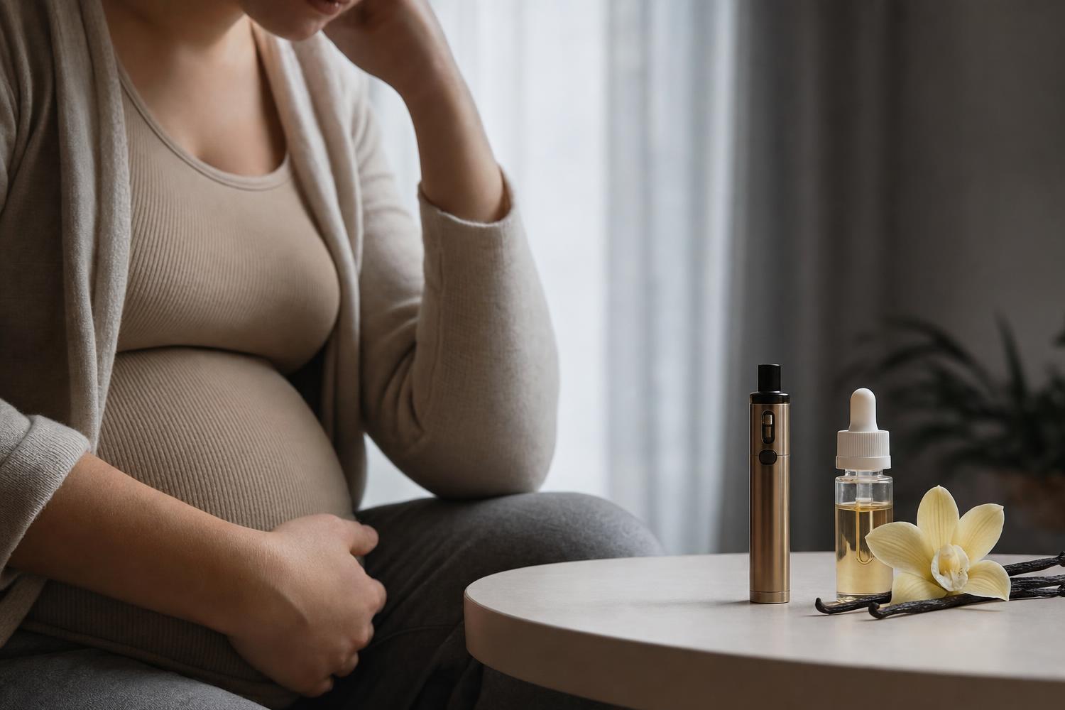 Svapo e gravidanza: attenta a questo aroma (non è solo la nicotina)