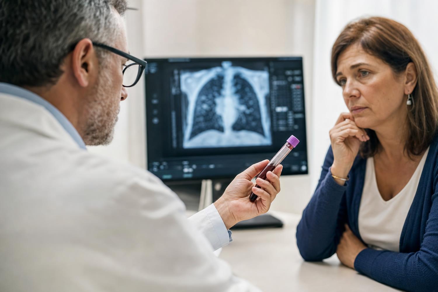 Tumore al polmone: basterà davvero un prelievo? La novità nel sangue