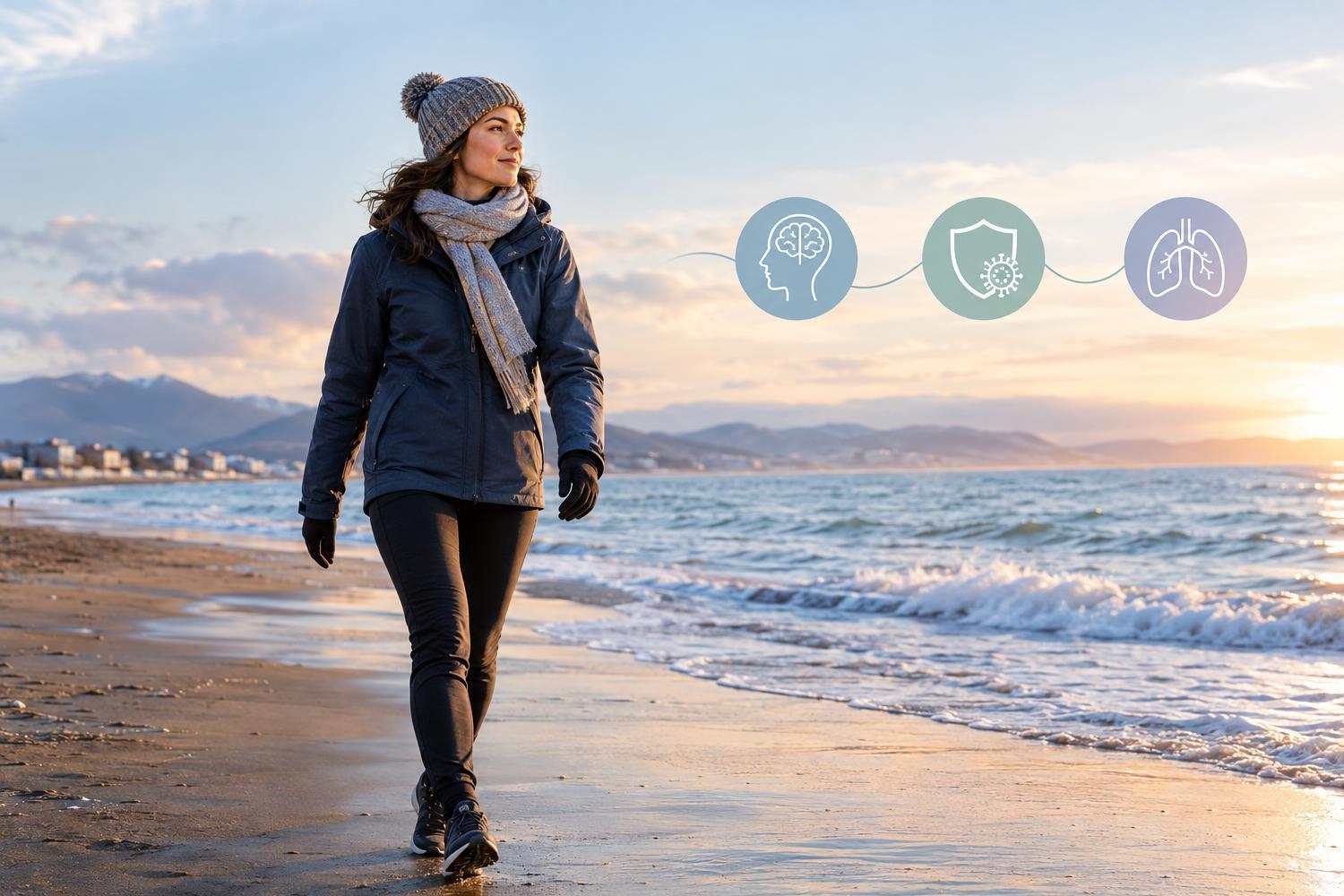 Camminare al mare d’inverno: i benefici e il falso mito sulle difese