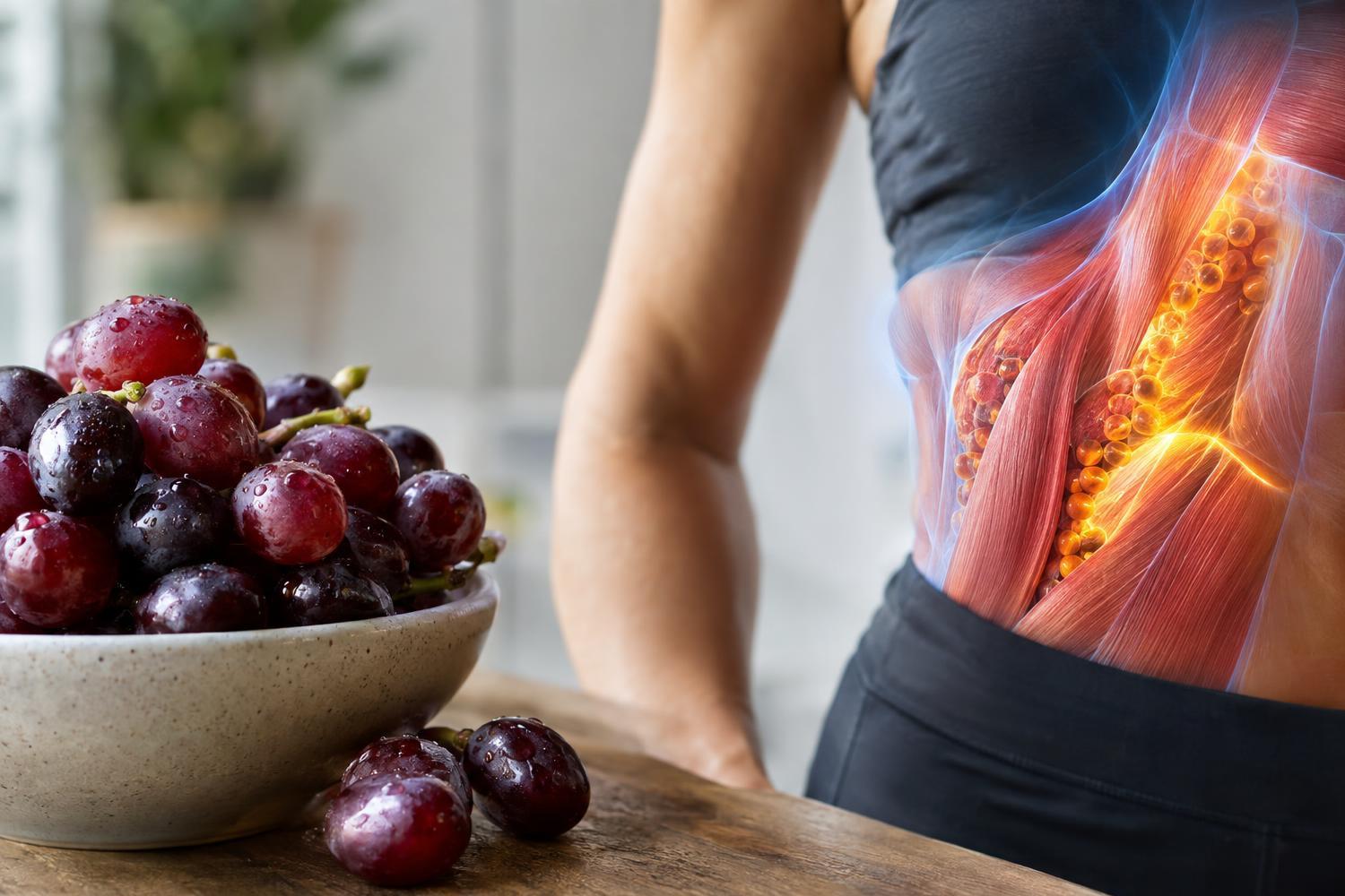 E tu sapevi che l’uva aiuta i muscoli a bruciare i grassi nascosti?