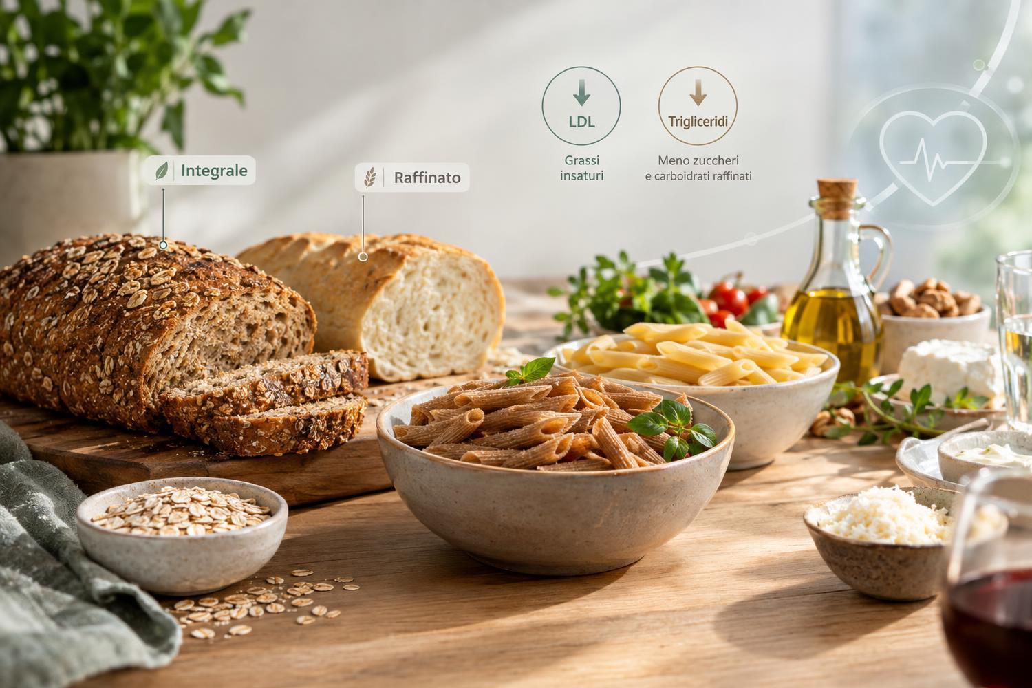 Colesterolo e trigliceridi: il vero errore che fai con pane e pasta