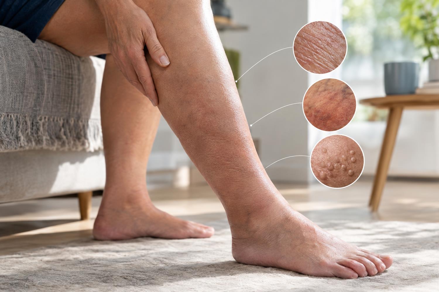 Pelle delle gambe dura? Attenzione, non è sempre ritenzione idrica