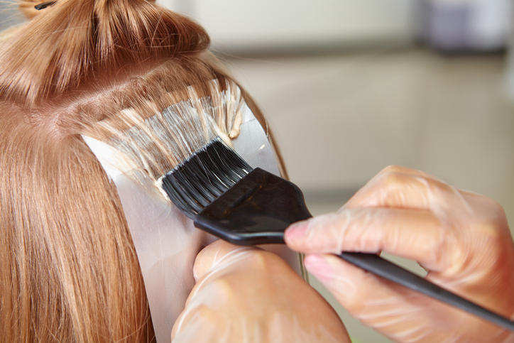 Primo piano di un trattamento ai capelli