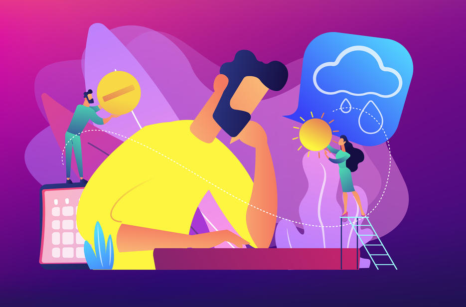 Grafica che ricostruisce le caratteristiche del disturbo affettivo stagionale