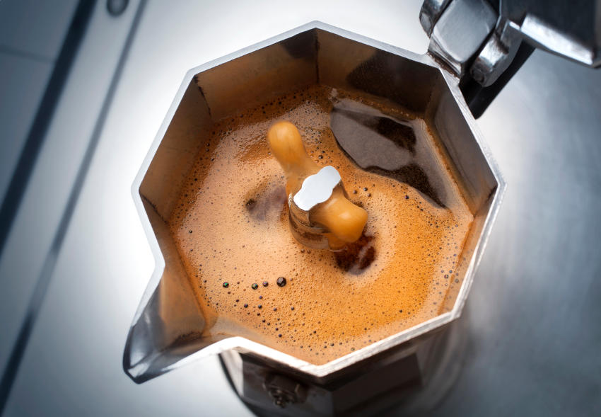 Moka con il caffè