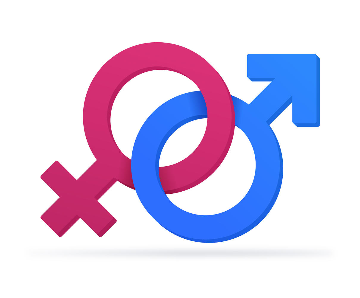 Simbolo di genere maschile e femminile
