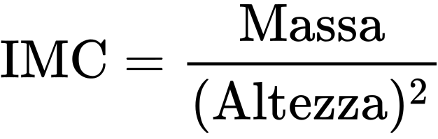 BMI, formula