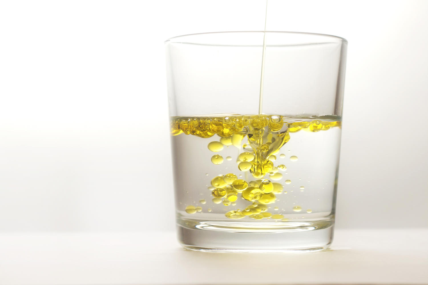 Olio in acqua