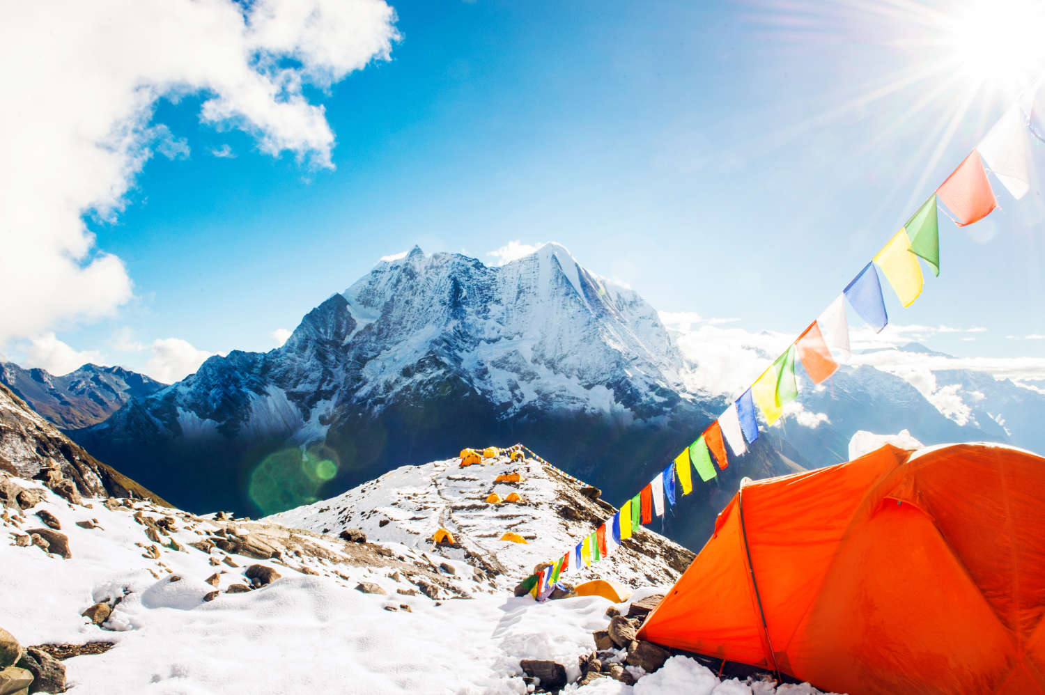 Campo base sul monte Everest