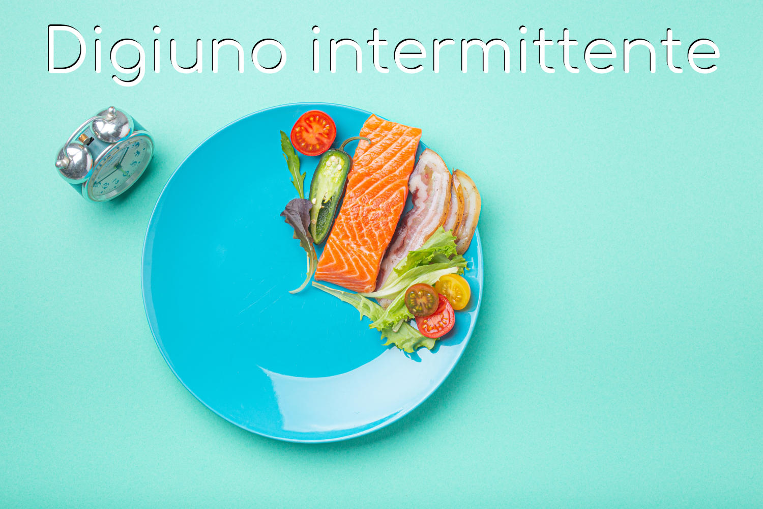 Immagine concettuale di digiuno intermittente