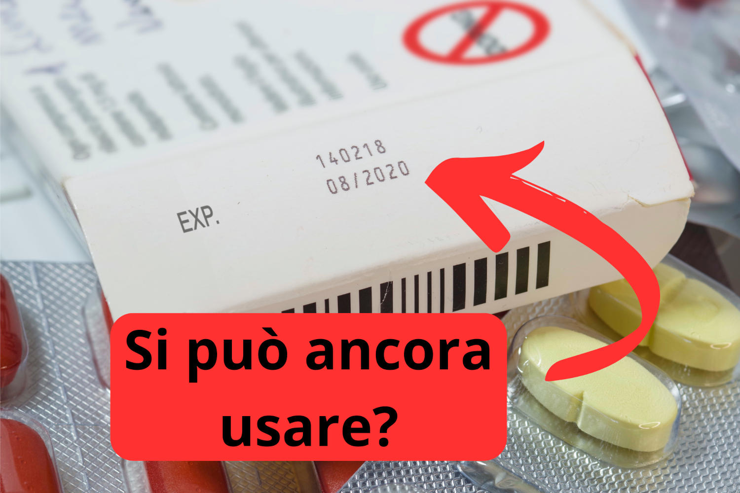 Confezione di farmaco con data di scadenza superata