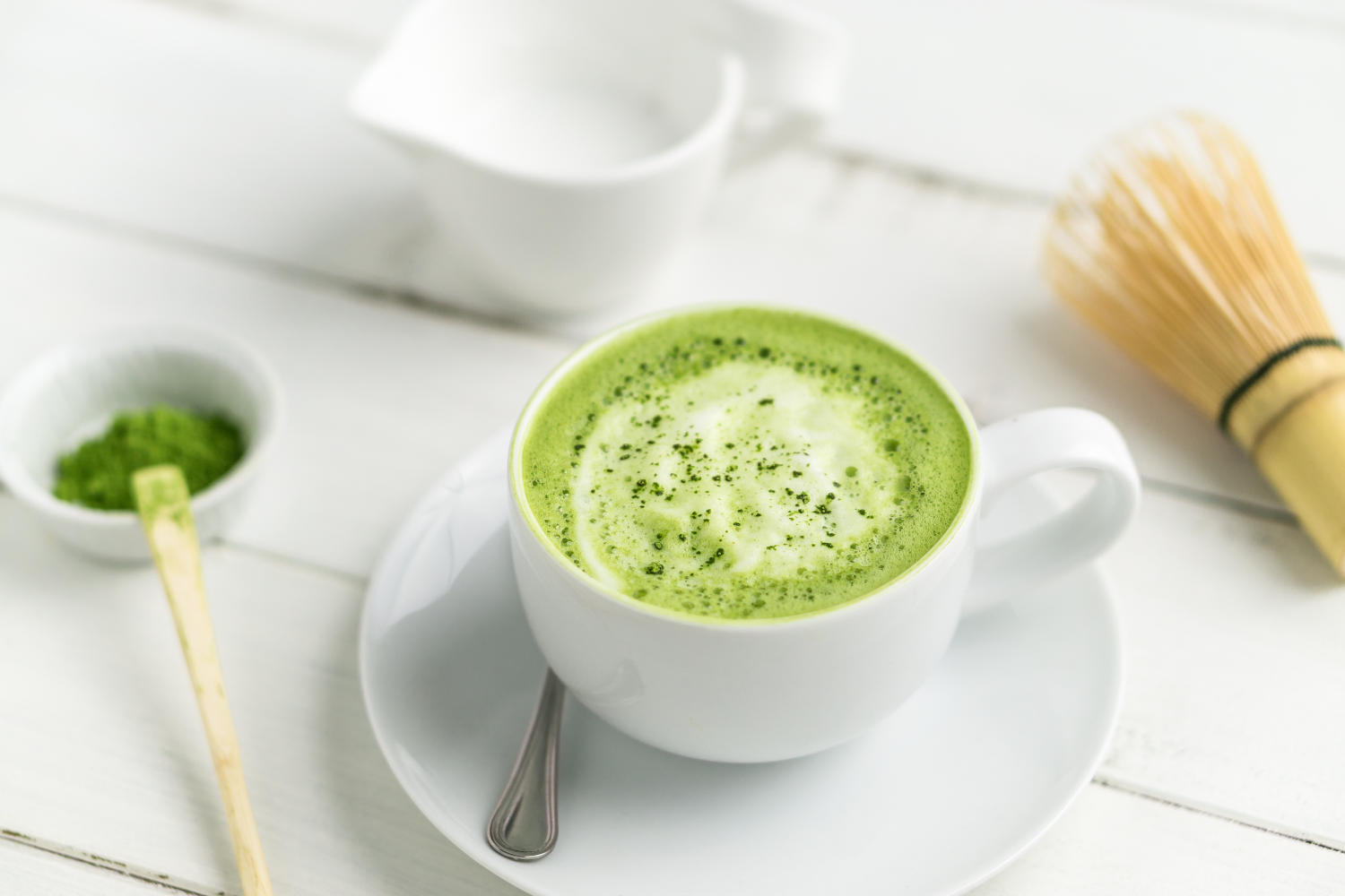 Tazza di tè verde matcha