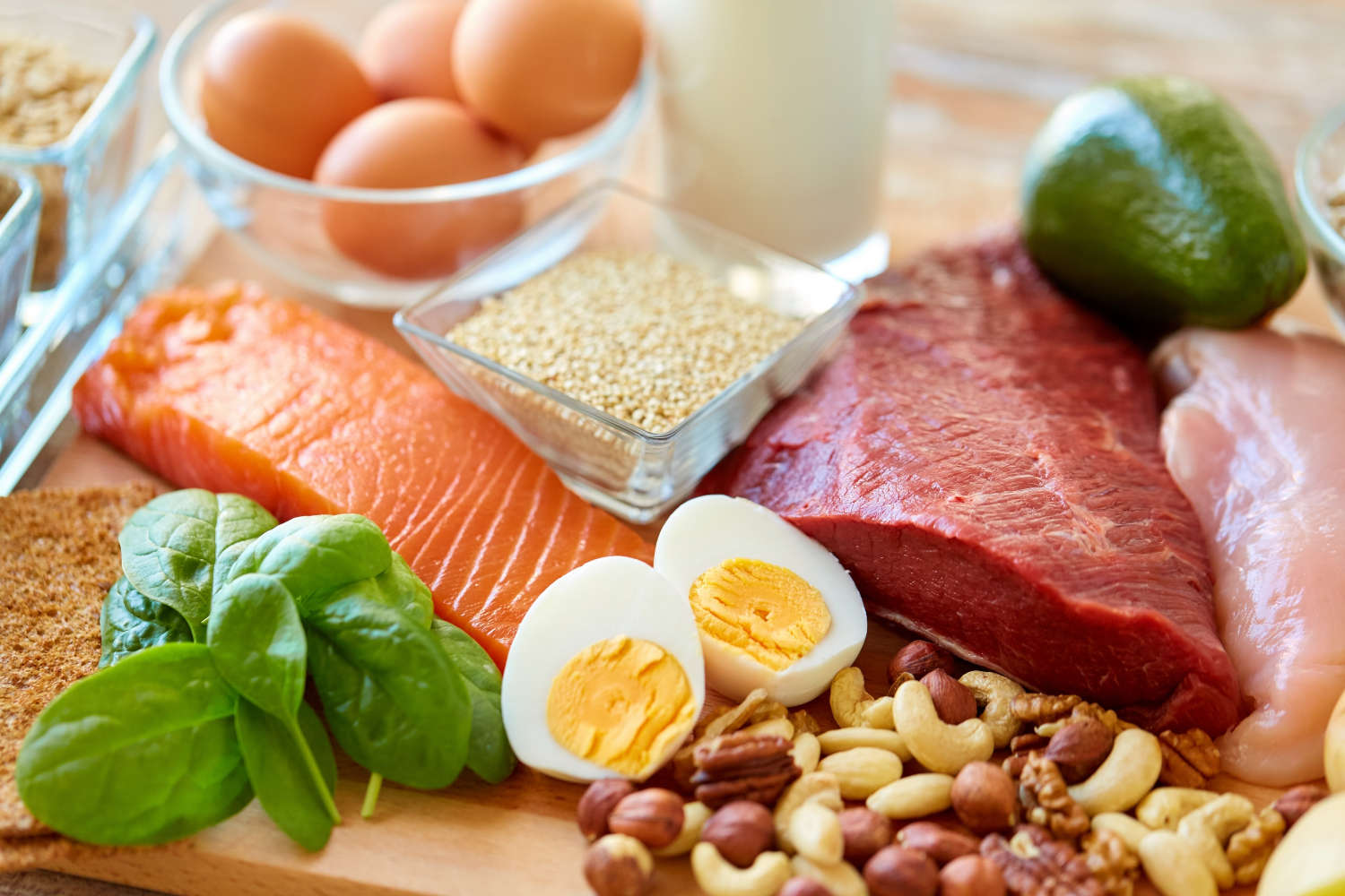 Vari alimenti proteici