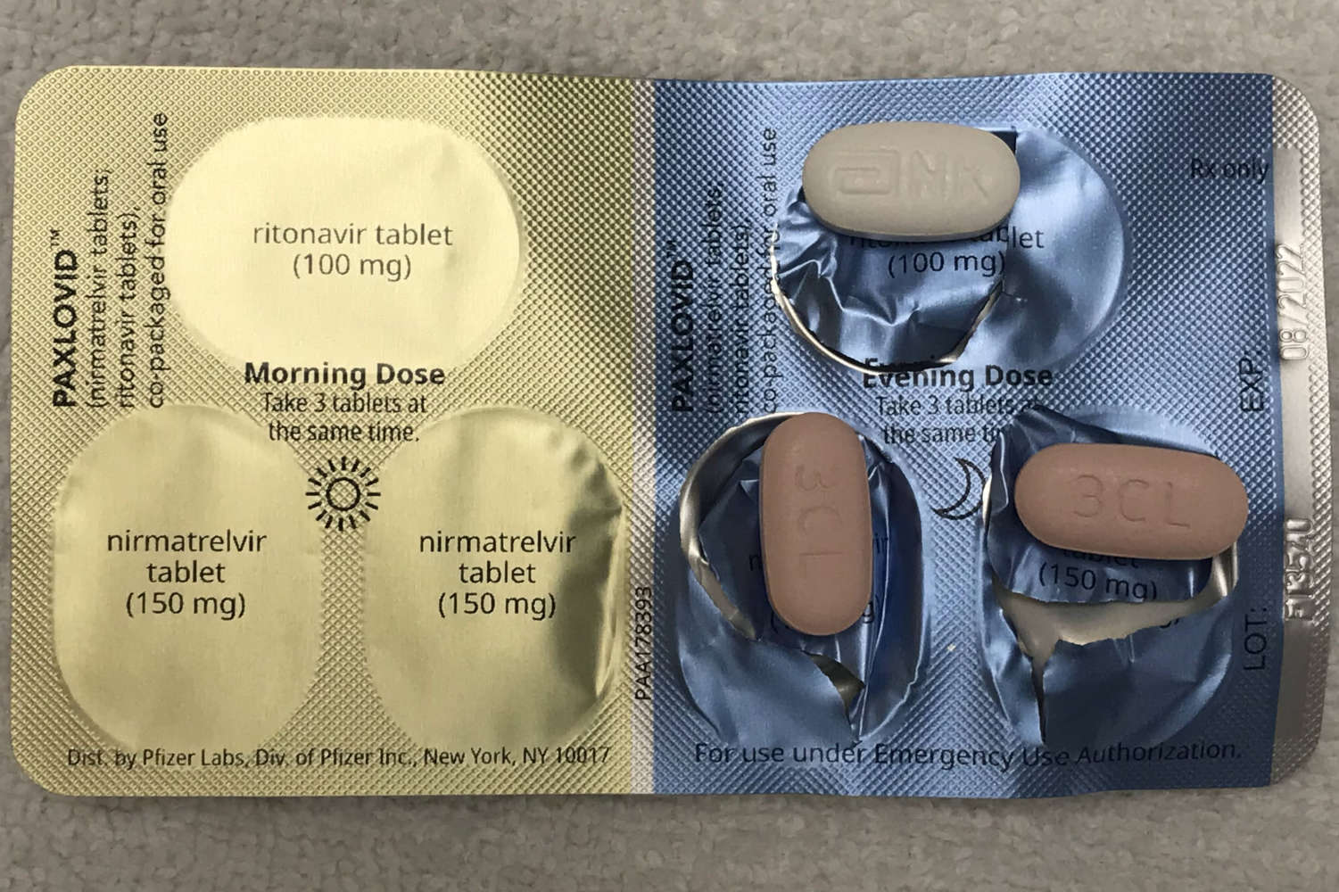 Blister Paxlovid