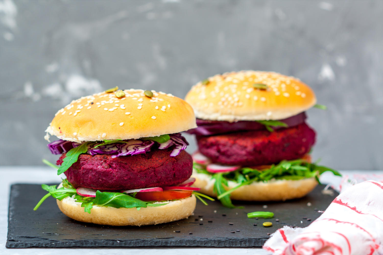 Burger di lenticchie nel panino
