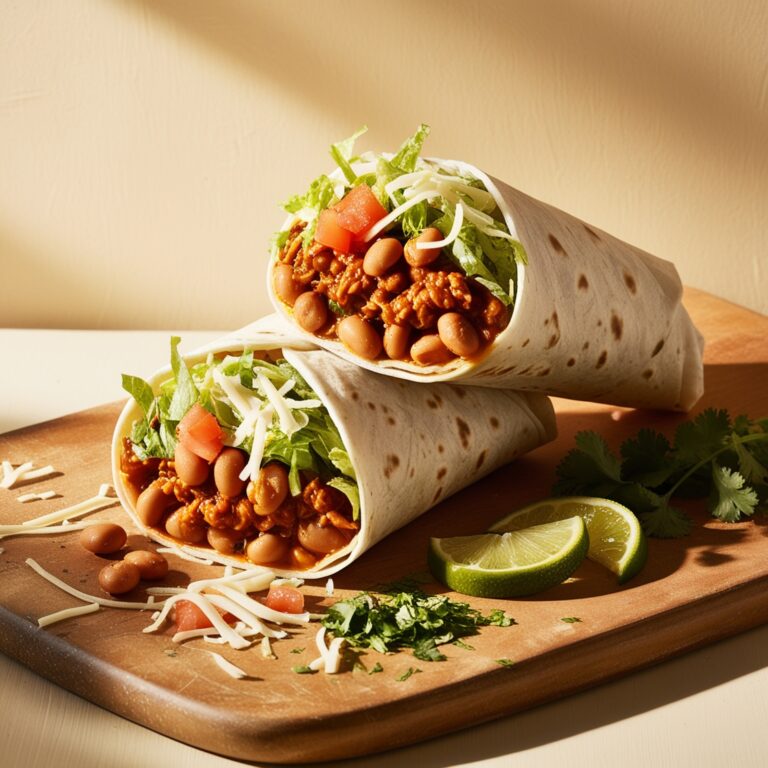 Burritos con fagioli e testurizzato di soia