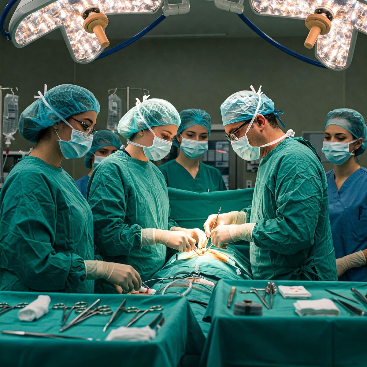 Neurochirurgo che opera