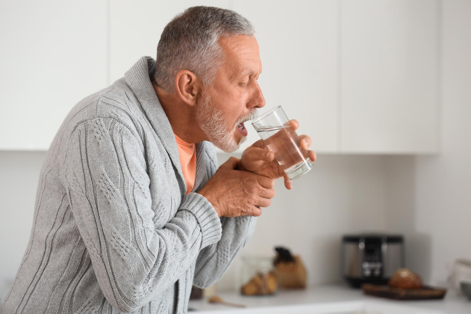 Uomo affetto da morbo di Parkinson