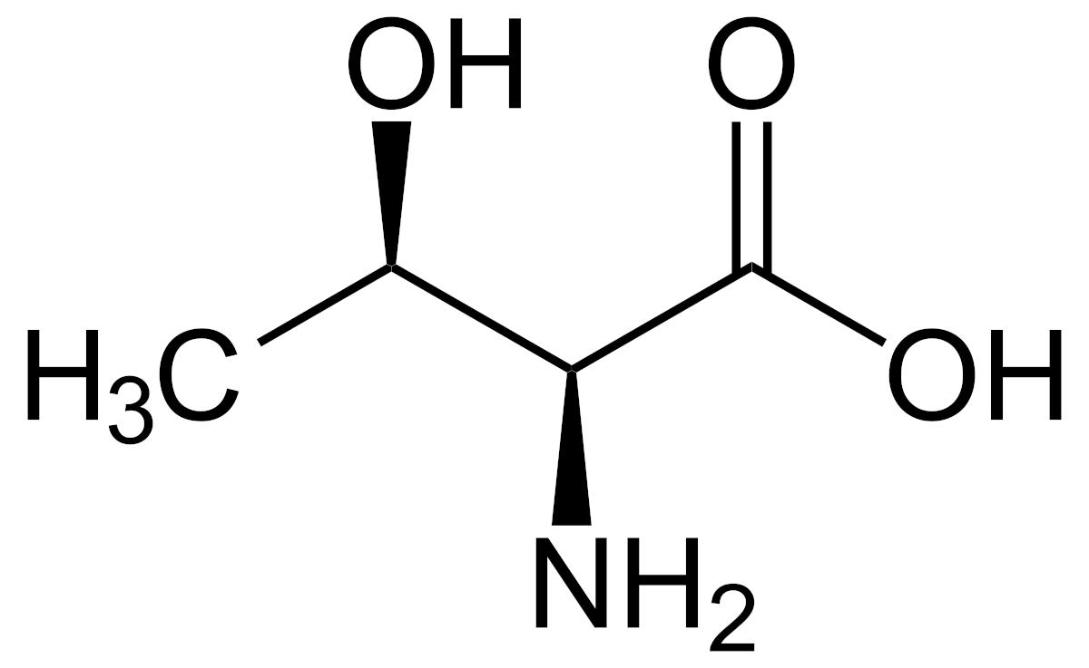 Formula chimica della treonina