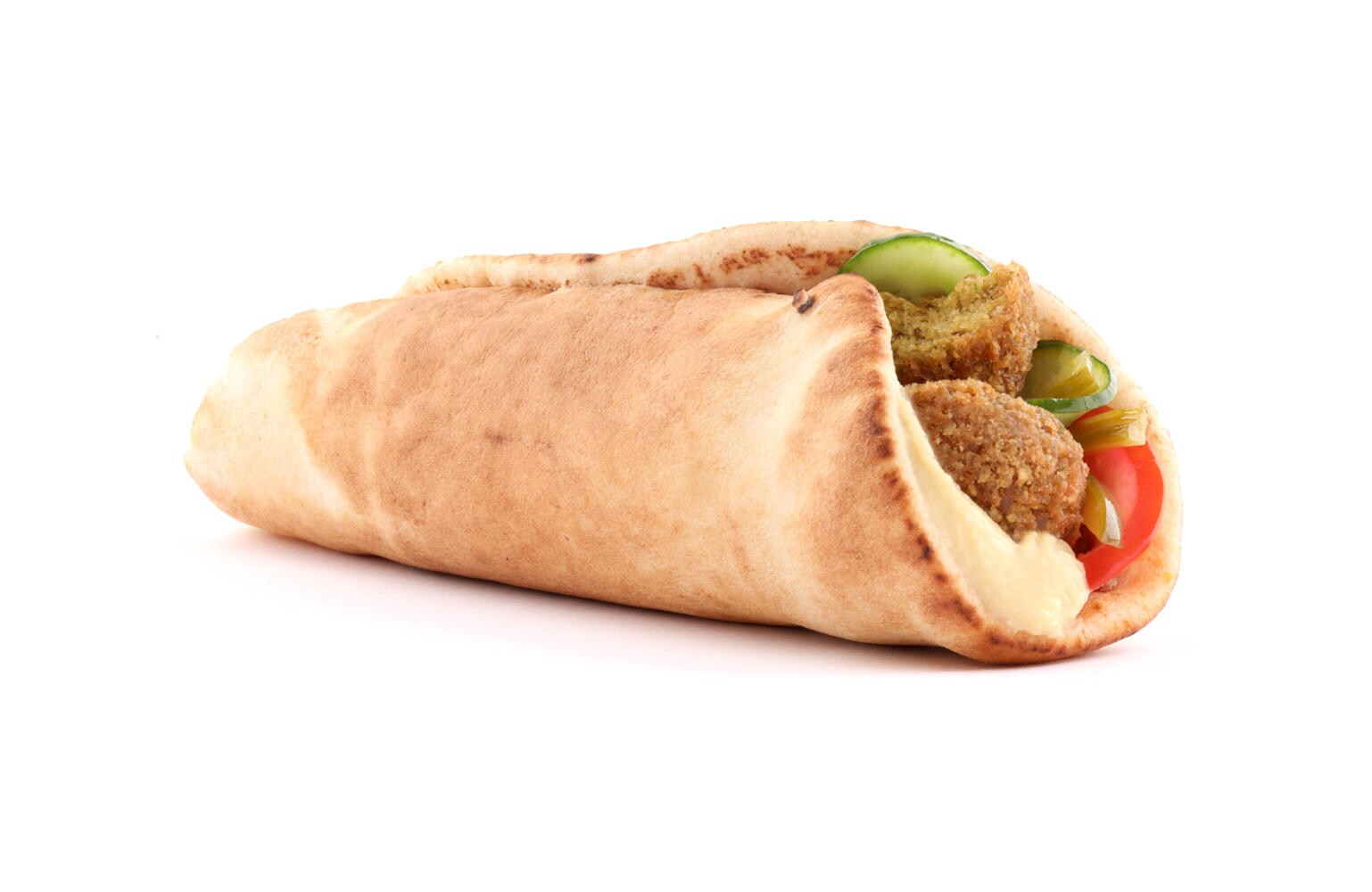 Pita con falafel