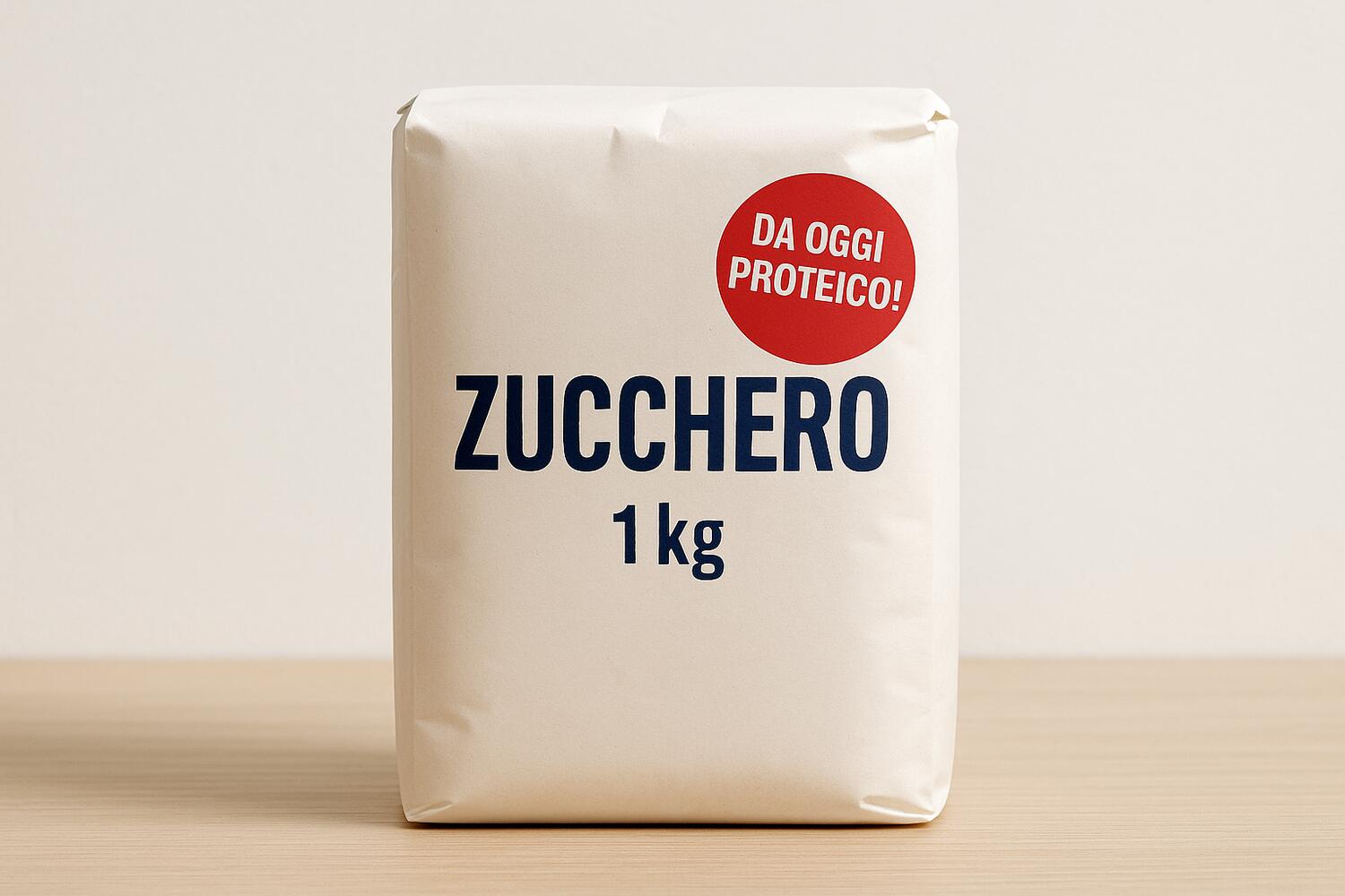 Pacco di zucchero proteico (!)