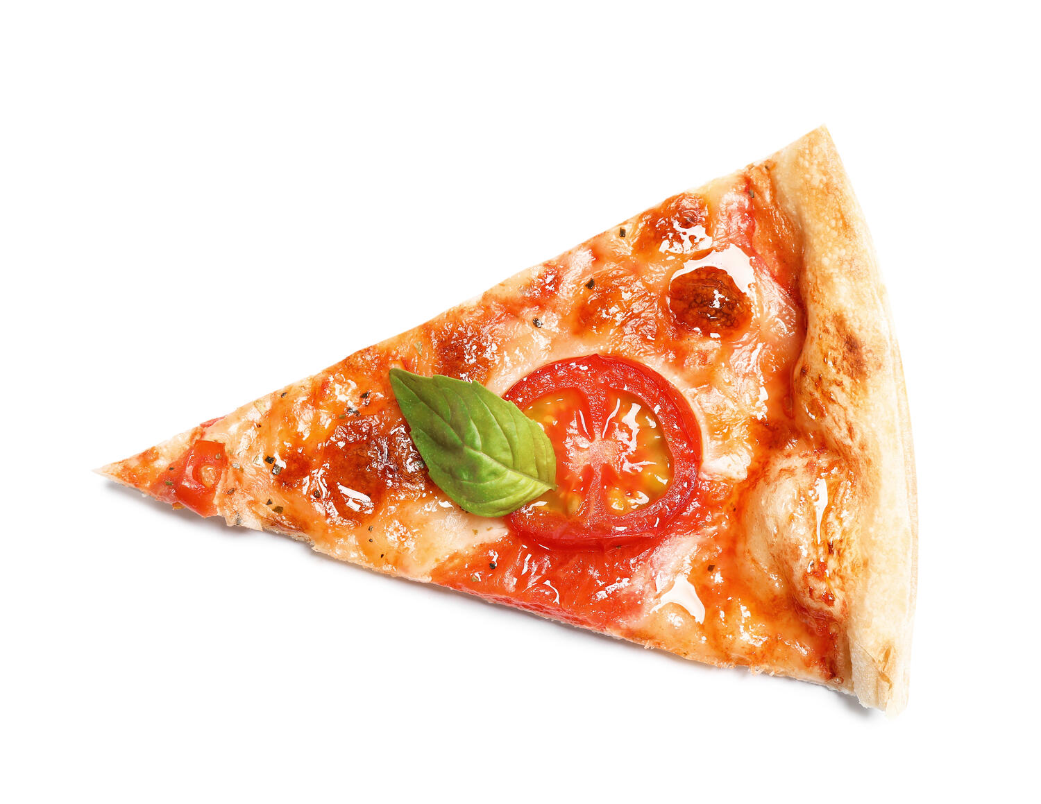 Fetta di pizza margherita