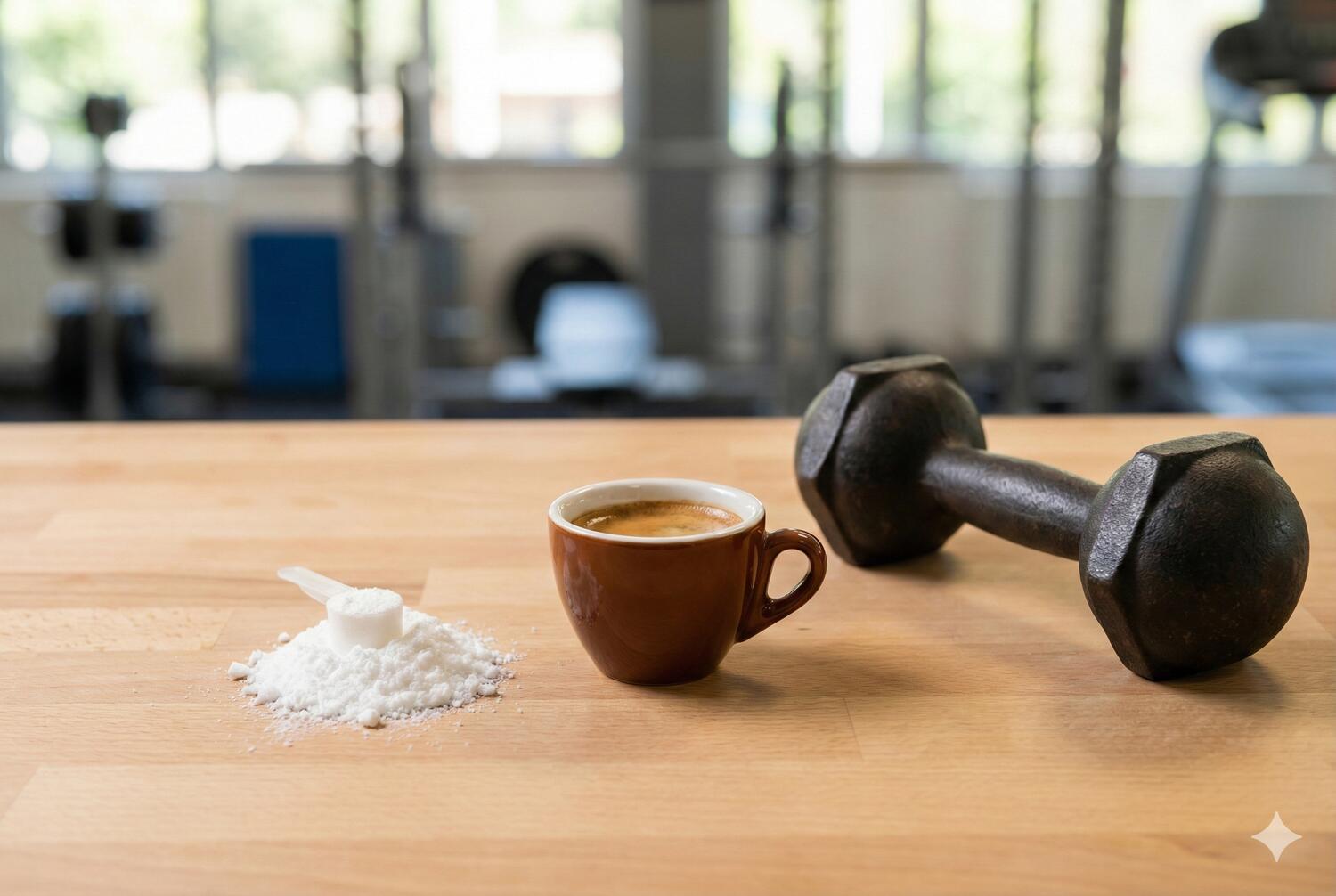 Caffè espresso e creatina