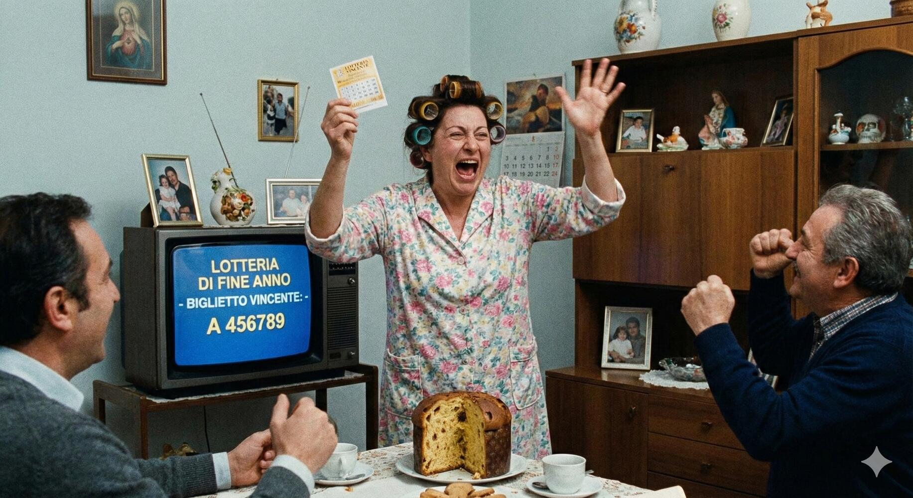 Casalinga che vince la lotteria